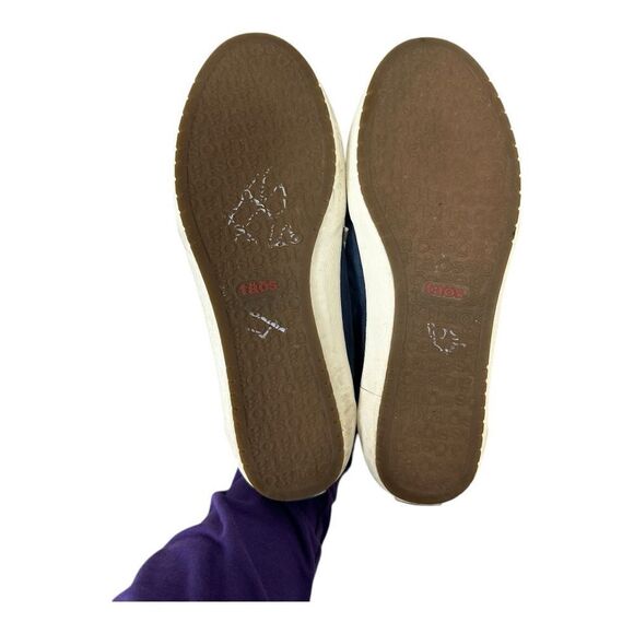 TAOS WOMEN'S SHOOTING STAR INDIGO BEIGE DISTRESSED size 9.5 wide - Picture 2 of 6